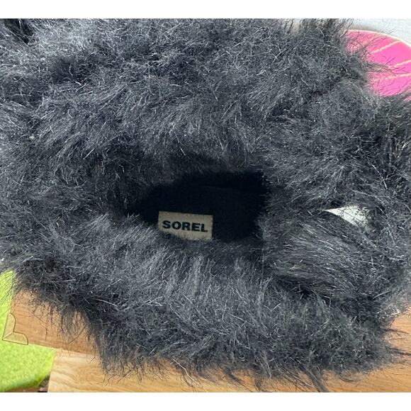 SOREL Torino Pink Patent Leather Waterproof Lace Up Snow Boots Size 10 Shearling - Picture 10 of 11